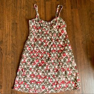 Patagonia Organic Cotton Brown and Pink Sundress